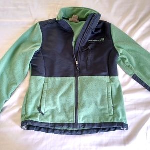 Medium Free Country brand fleece zip up jacket.